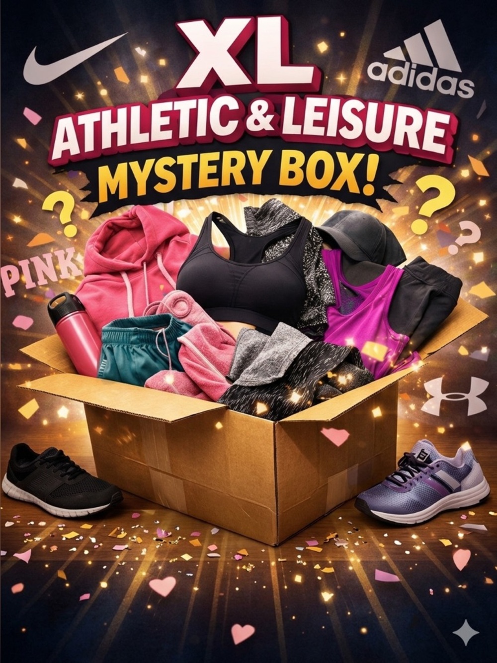 🏋️‍♀️ Women’s Size XL Athletic & Leisure Mystery Box 🎁